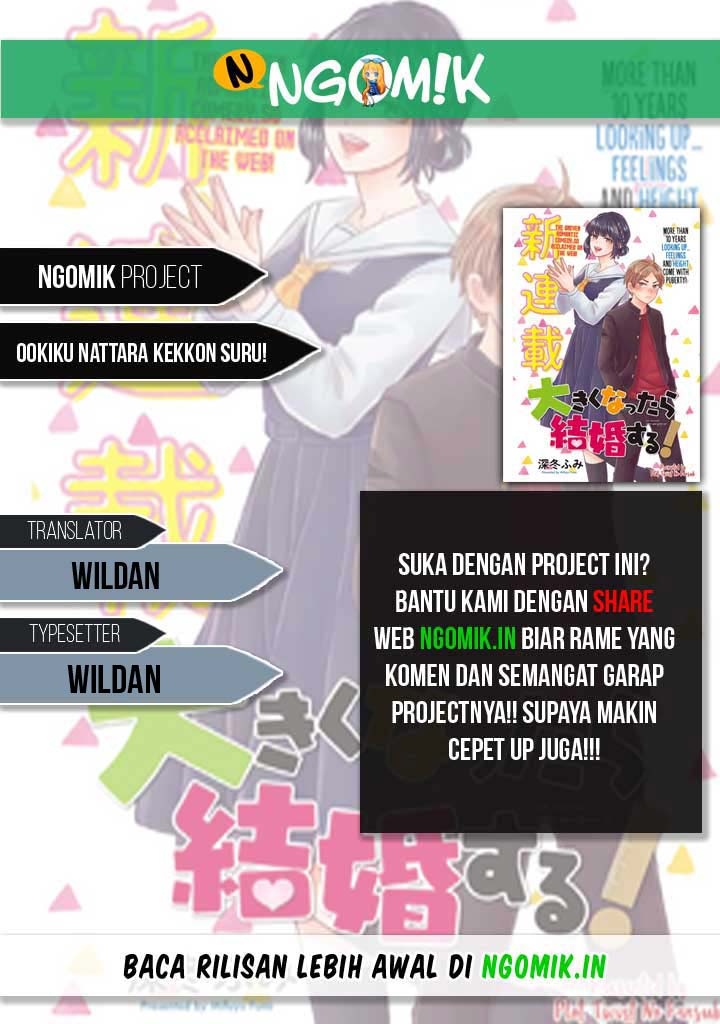 Ookiku Nattara Kekkon Suru! Chapter 08 Bahasa Indonesia