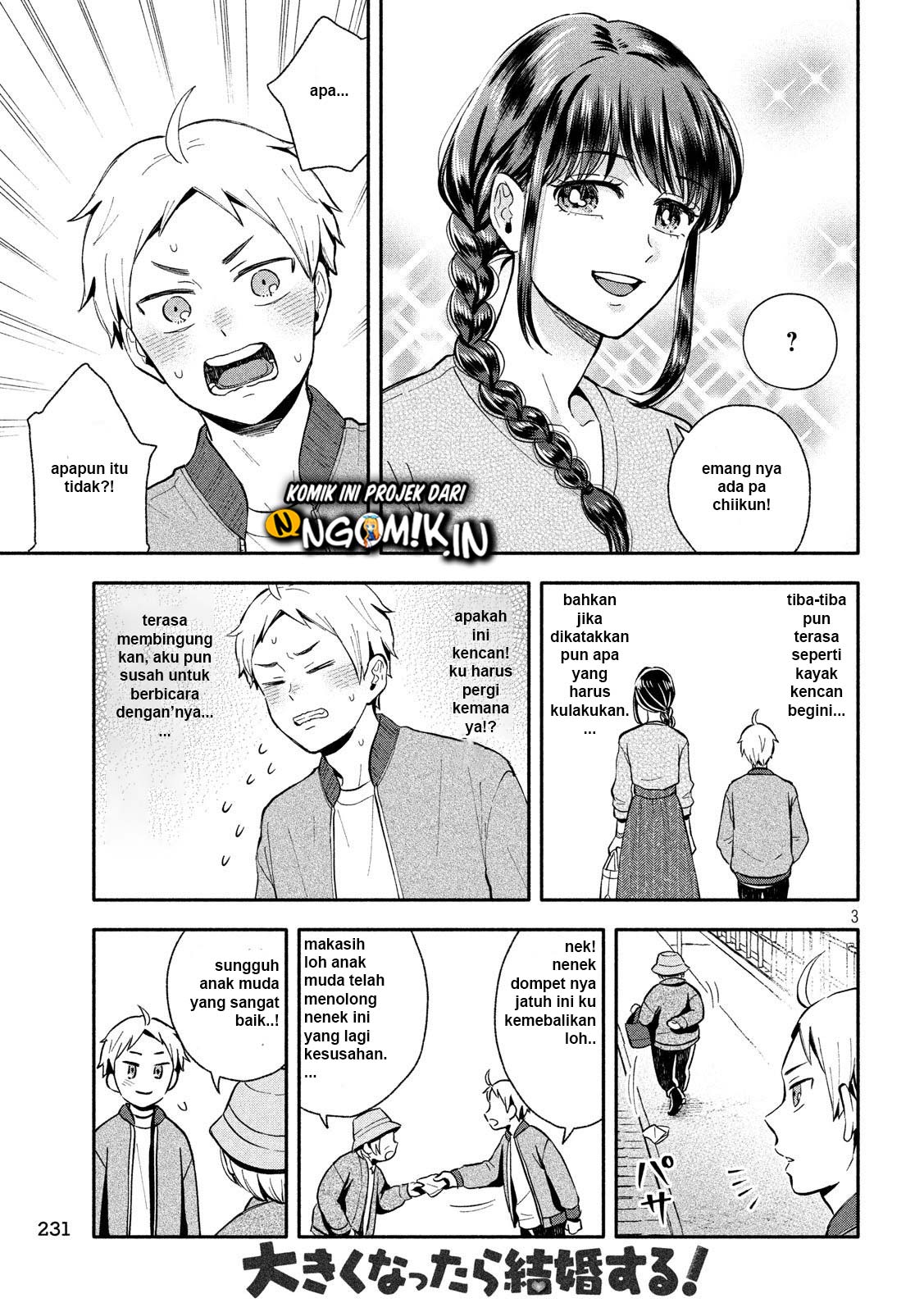 Ookiku Nattara Kekkon Suru! Chapter 08 Bahasa Indonesia