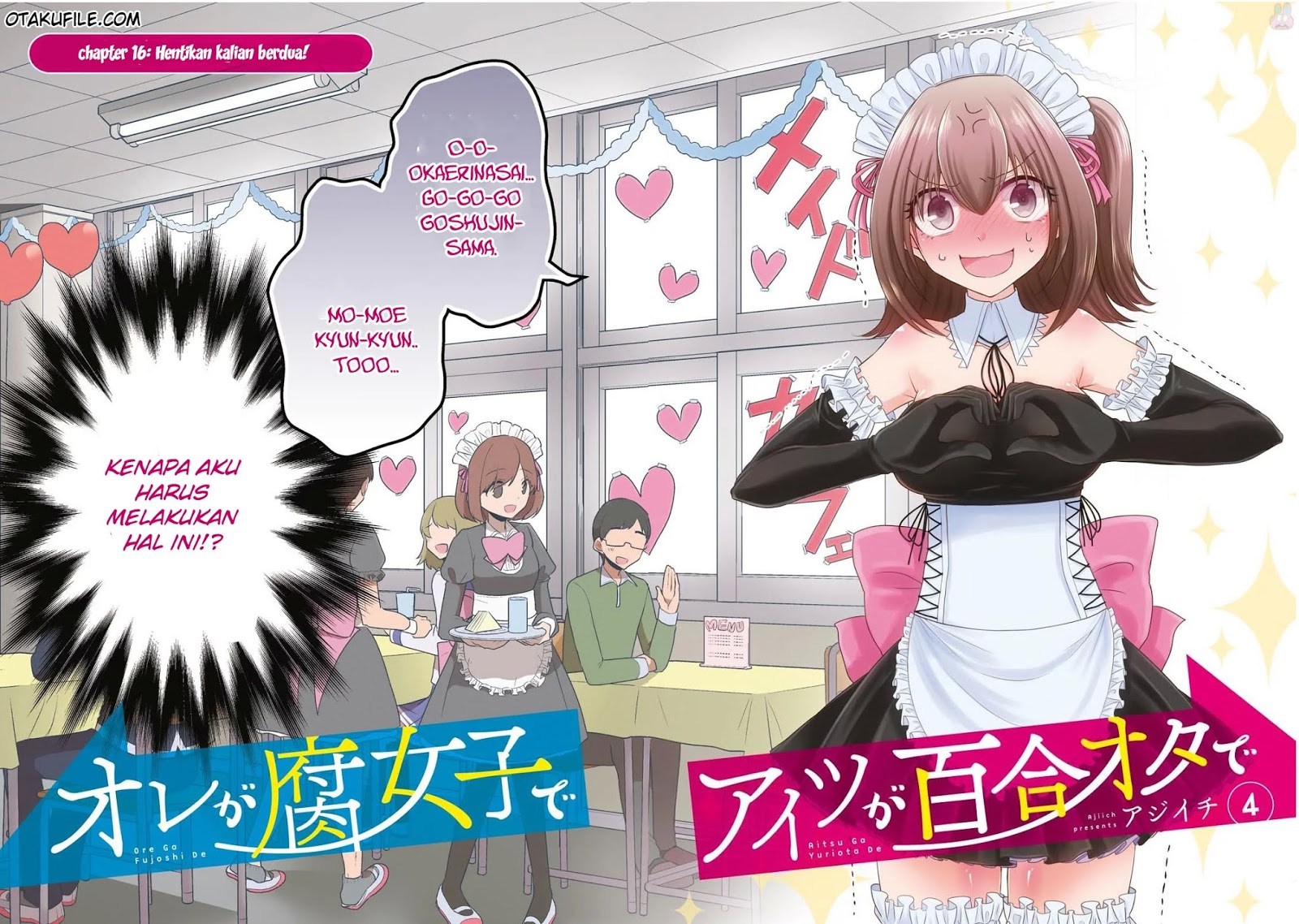 Ore ga Fujoshi de Aitsu ga Yuri-ota de Chapter 18 Bahasa Indonesia