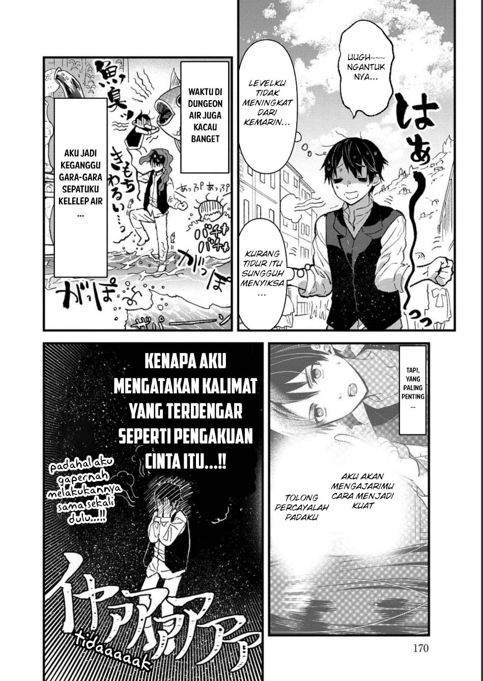 Ore, Yuusha janai desu kara. – VR Sekai no Chouten ni Kunrin Seshi Otoko. Tenseishi, Level 1 no Mushoku kara Restart suru Chapter 05 Bahasa Indonesia