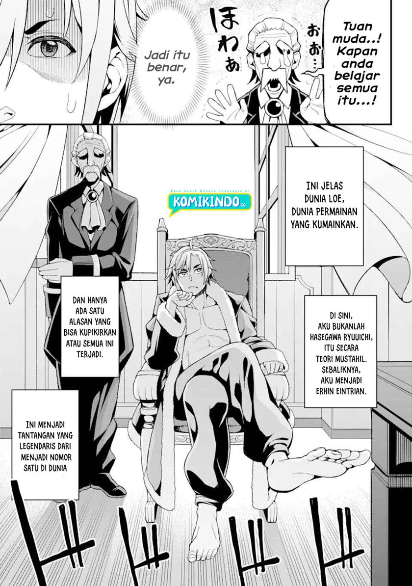 Ore dake Level ga Agaru Sekai de Akutoku Ryoushu ni Natteita Chapter 01.2 Bahasa Indonesia
