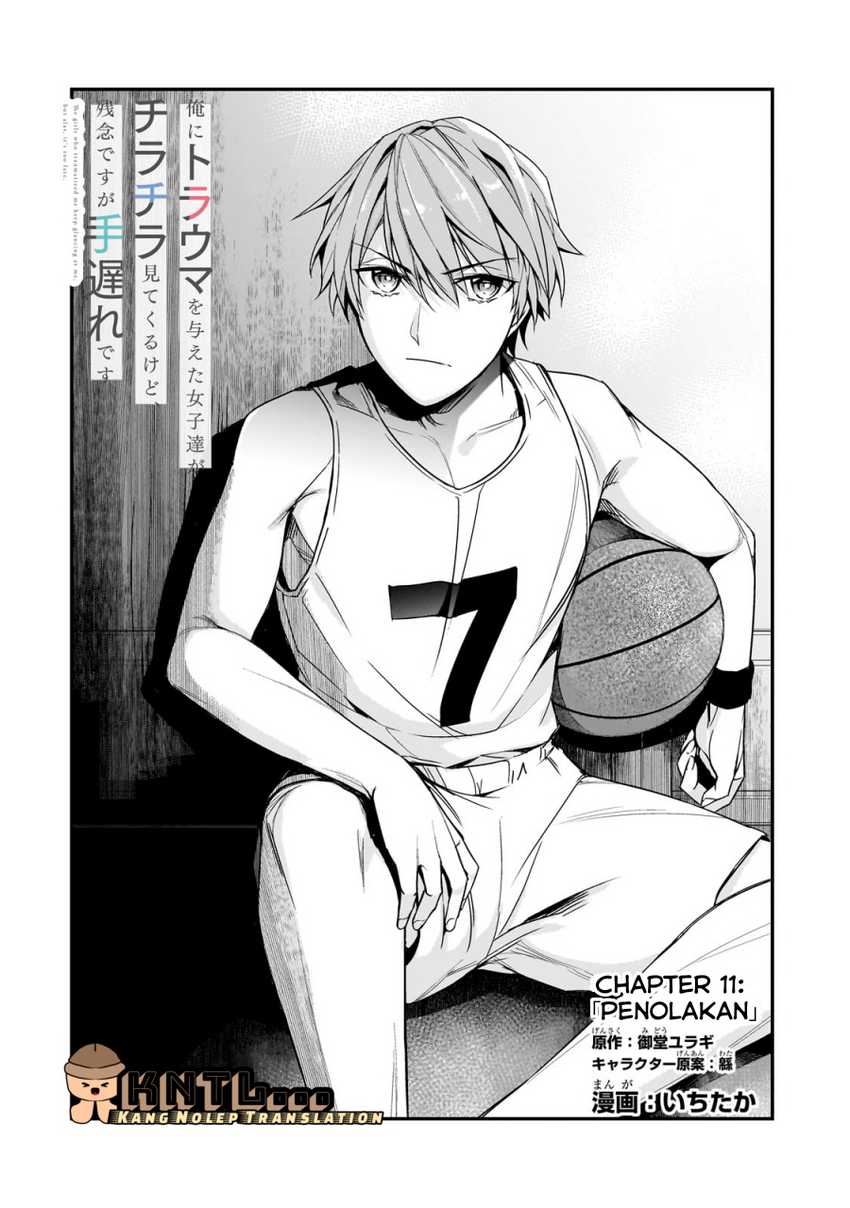 Ore ni Trauma wo Ataeta Joshi-tachi ga Chirachira Mitekuru kedo, Zannen desu ga Teokure desu Chapter 11 Bahasa Indonesia