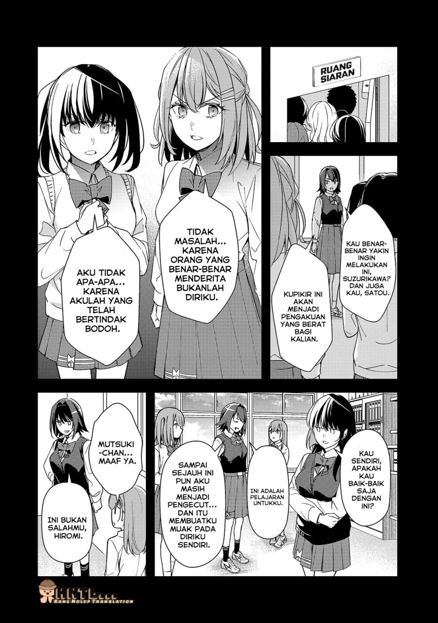 Ore ni Trauma wo Ataeta Joshi-tachi ga Chirachira Mitekuru kedo, Zannen desu ga Teokure desu Chapter 27 Bahasa Indonesia