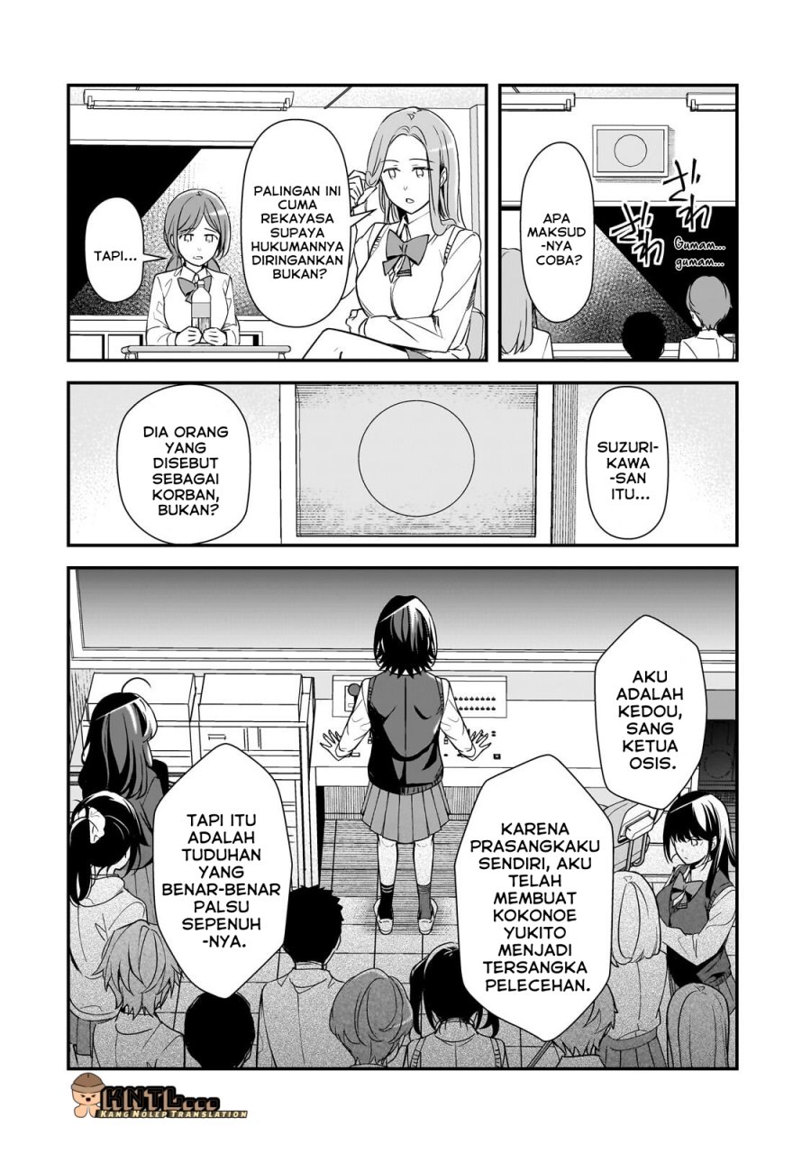 Ore ni Trauma wo Ataeta Joshi-tachi ga Chirachira Mitekuru kedo, Zannen desu ga Teokure desu Chapter 27 Bahasa Indonesia