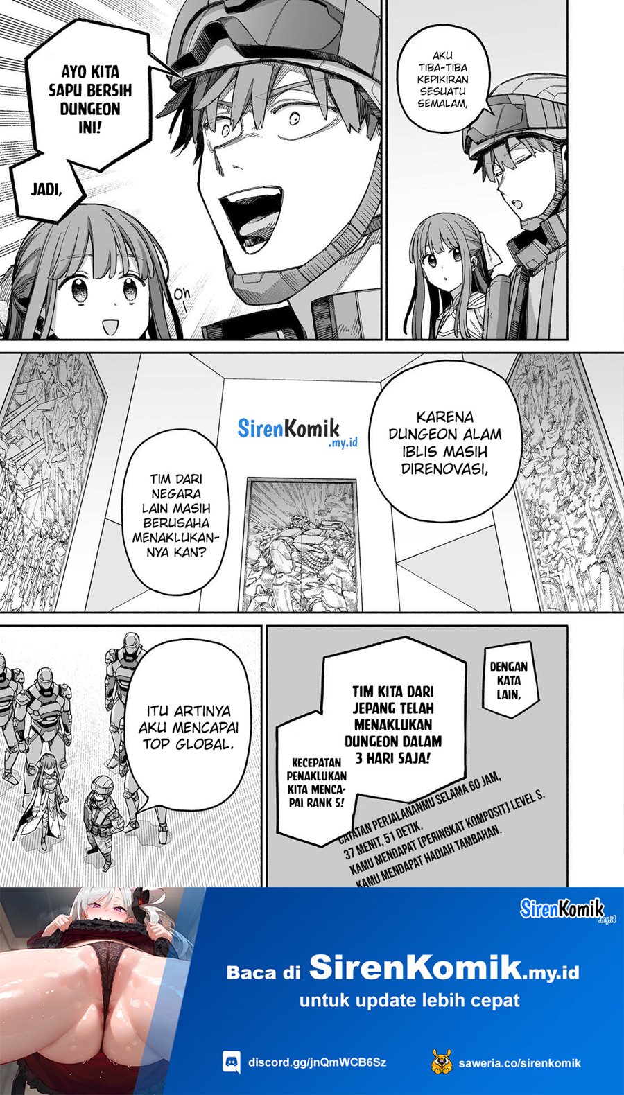 Ore to Kimitachi no Dungeon Sensou Chapter 06 Bahasa Indonesia