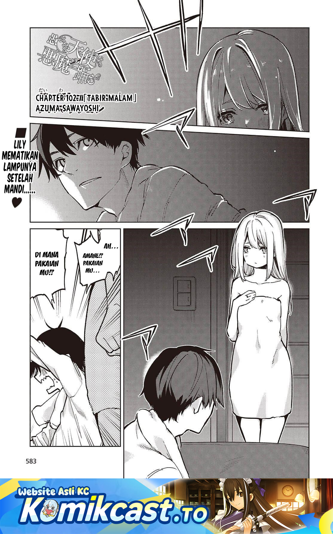 Oroka na Tenshi wa Akuma to Odoru Chapter 102 Bahasa Indonesia
