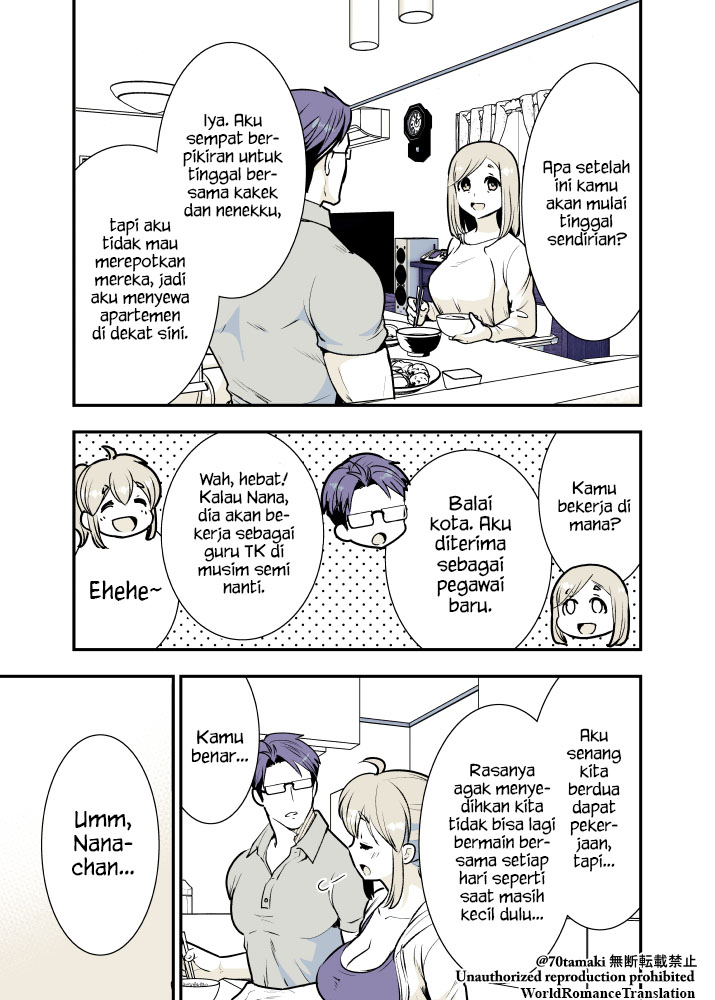 Osananajimi ga Hisabisa ni Saikai Shitara Otagai Kyonyuu ni Natteta chapter 7