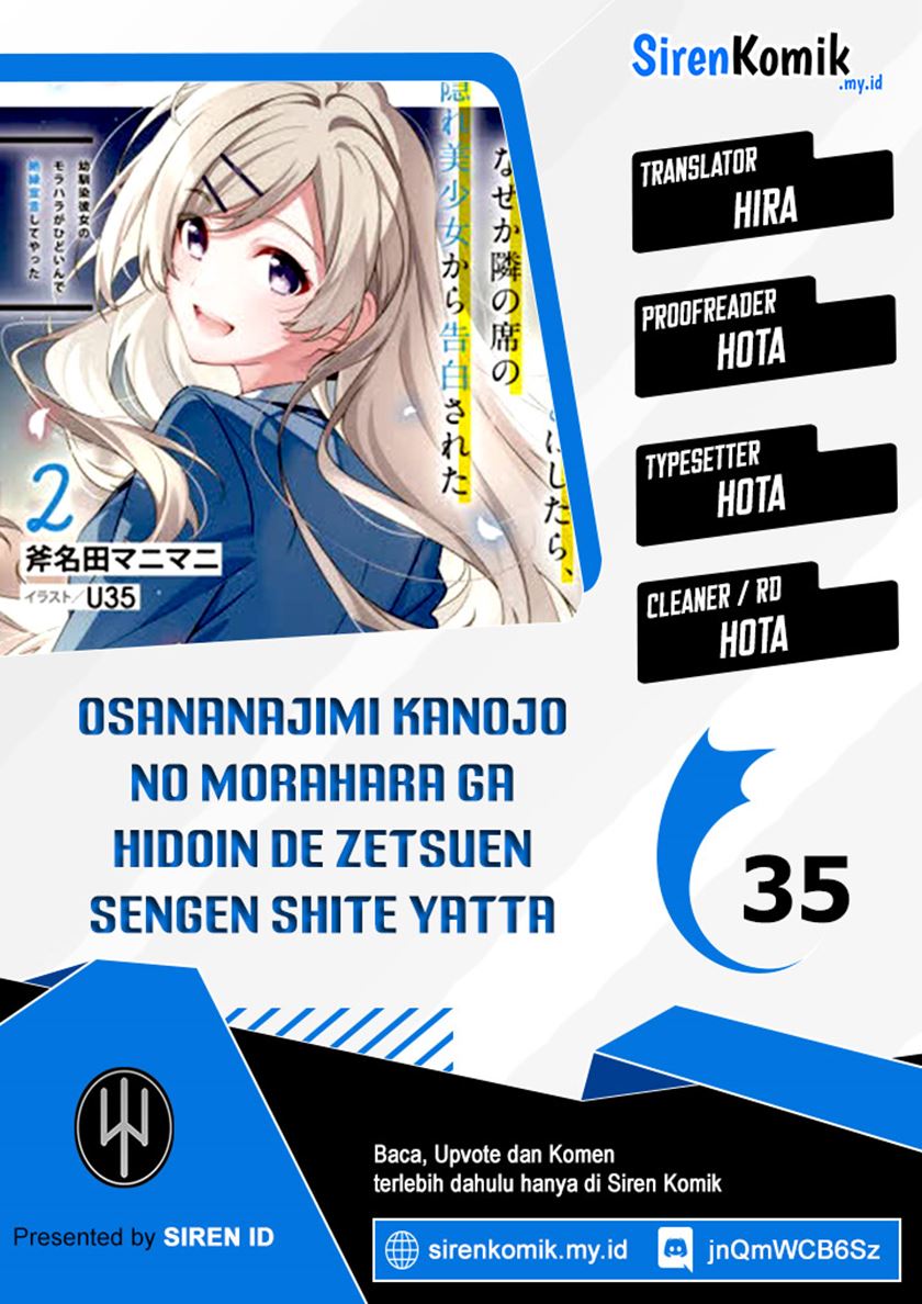 Osananajimi Kanojo no Morahara ga Hidoin de Zetsuen Sengen shite Yatta chapter 35