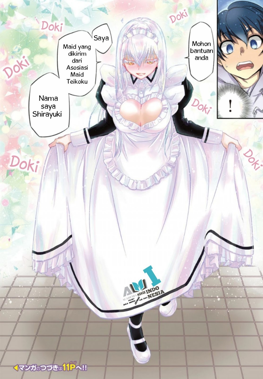 Oshikake Maid Shirayuki-san Chapter 01 Bahasa Indonesia
