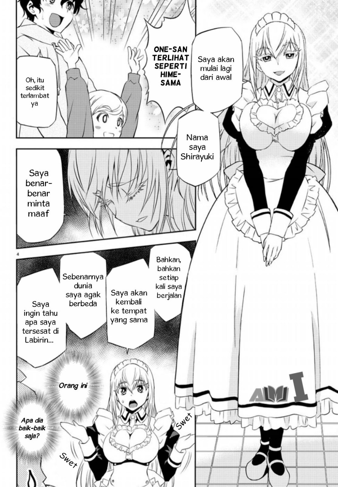 Oshikake Maid Shirayuki-san Chapter 01 Bahasa Indonesia