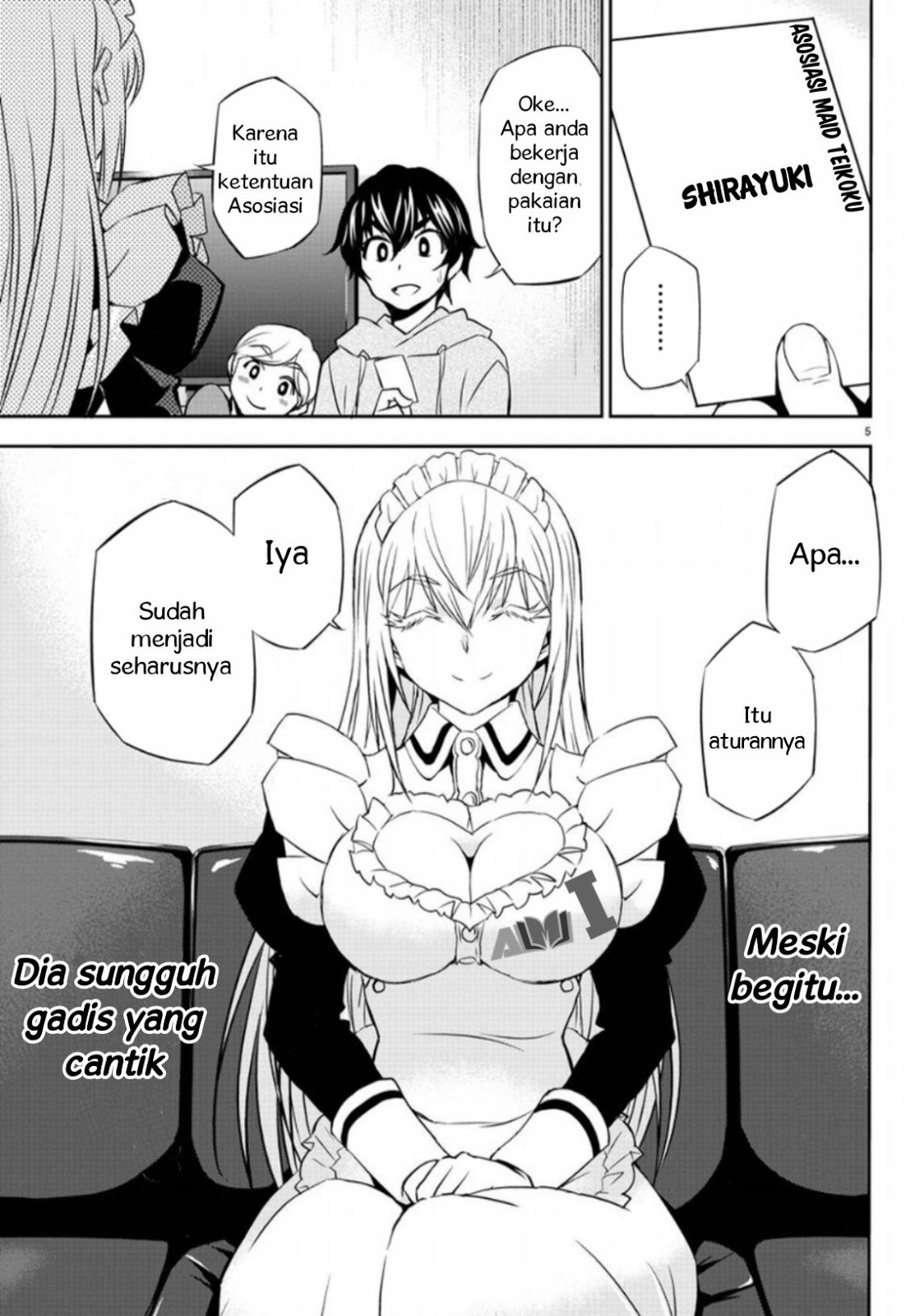 Oshikake Maid Shirayuki-san Chapter 01 Bahasa Indonesia