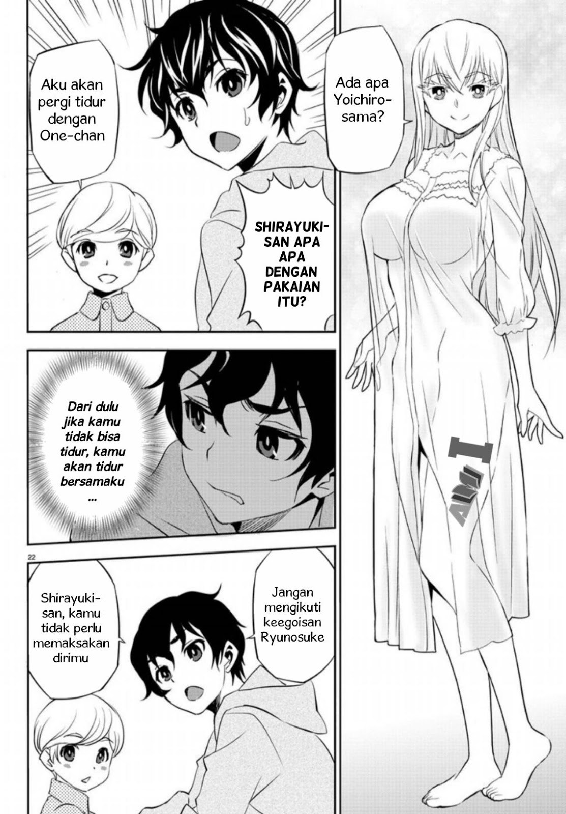Oshikake Maid Shirayuki-san Chapter 01 Bahasa Indonesia