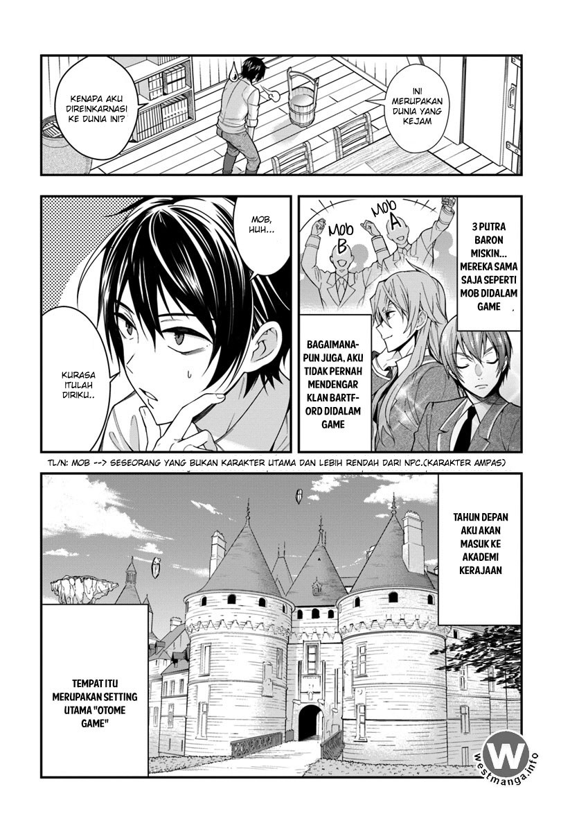 Otome Game Sekai wa Mob ni Kibishii Sekai Desu chapter 1