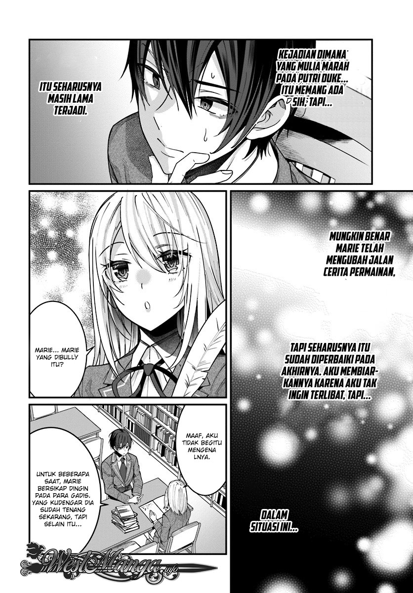 Otome Game Sekai wa Mob ni Kibishii Sekai Desu Chapter 07.1 Bahasa Indonesia