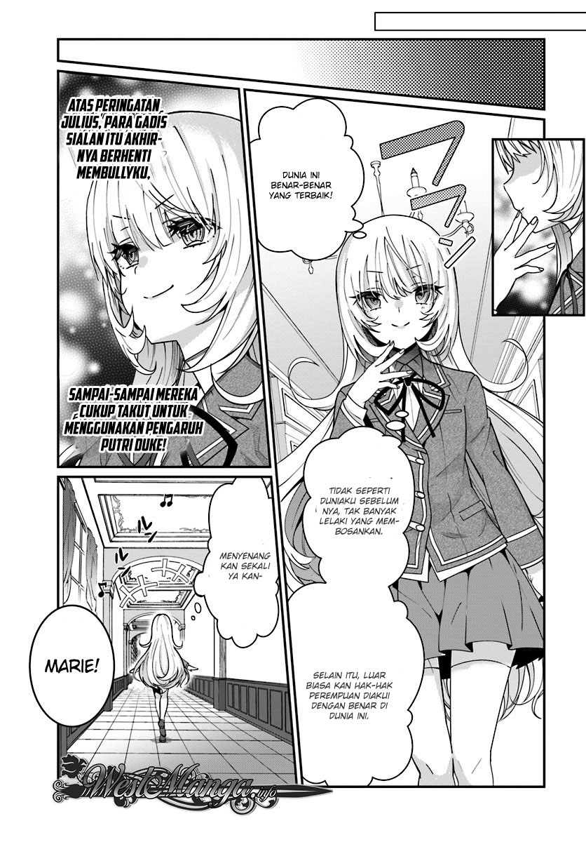 Otome Game Sekai wa Mob ni Kibishii Sekai Desu Chapter 07.1 Bahasa Indonesia