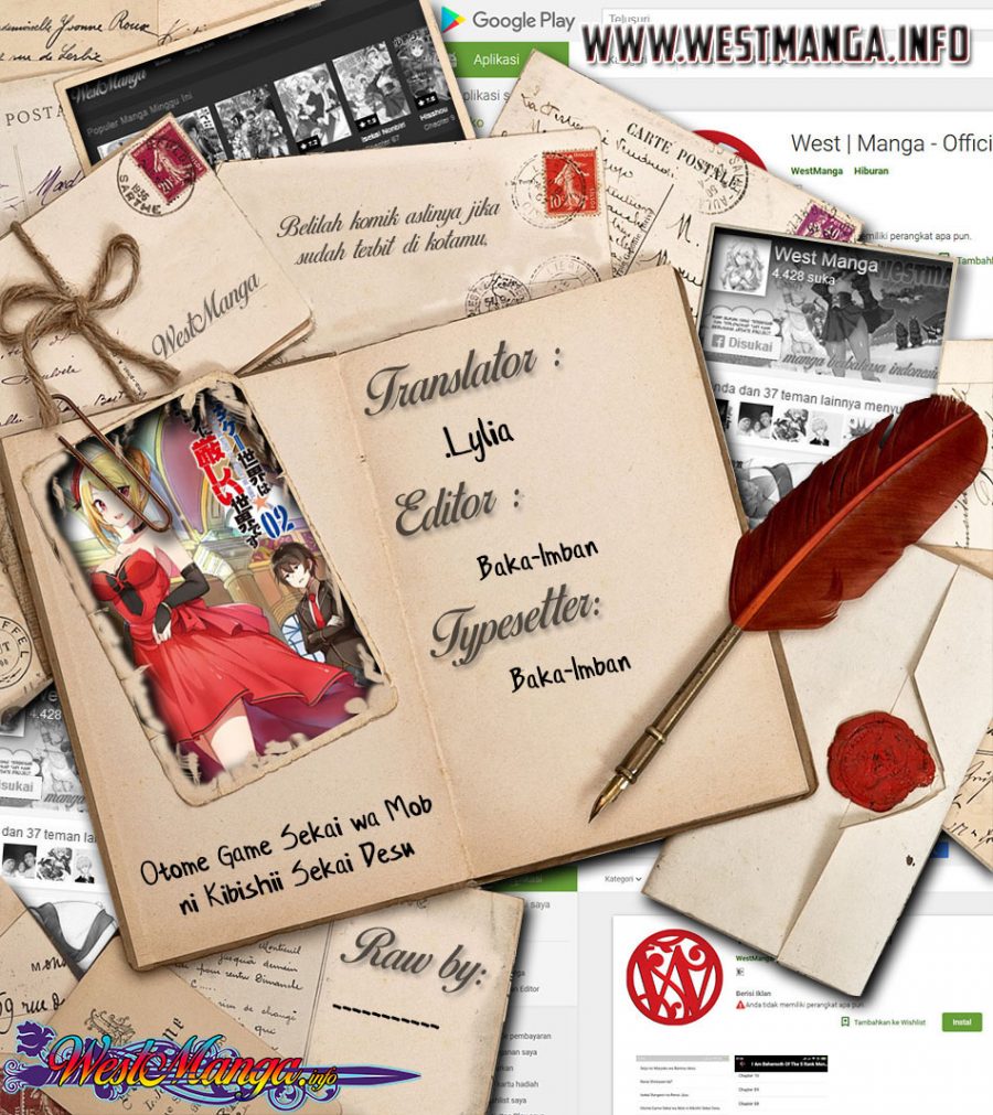 Otome Game Sekai wa Mob ni Kibishii Sekai Desu Chapter 23 Bahasa Indonesia