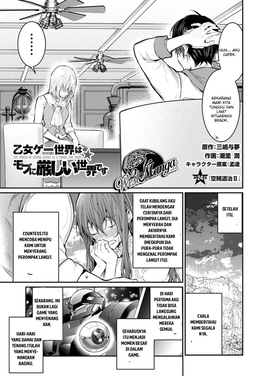 Otome Game Sekai wa Mob ni Kibishii Sekai Desu Chapter 24.1 Bahasa Indonesia