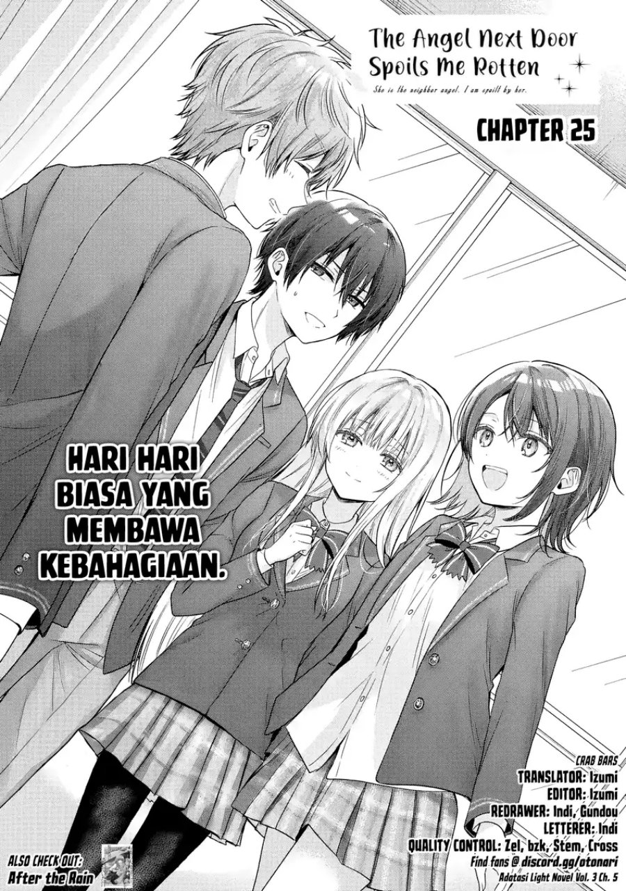 Otonari no Tenshi-sama ni Itsunomanika Dame Ningen ni Sareteita Ken Chapter 25.1 Bahasa Indonesia
