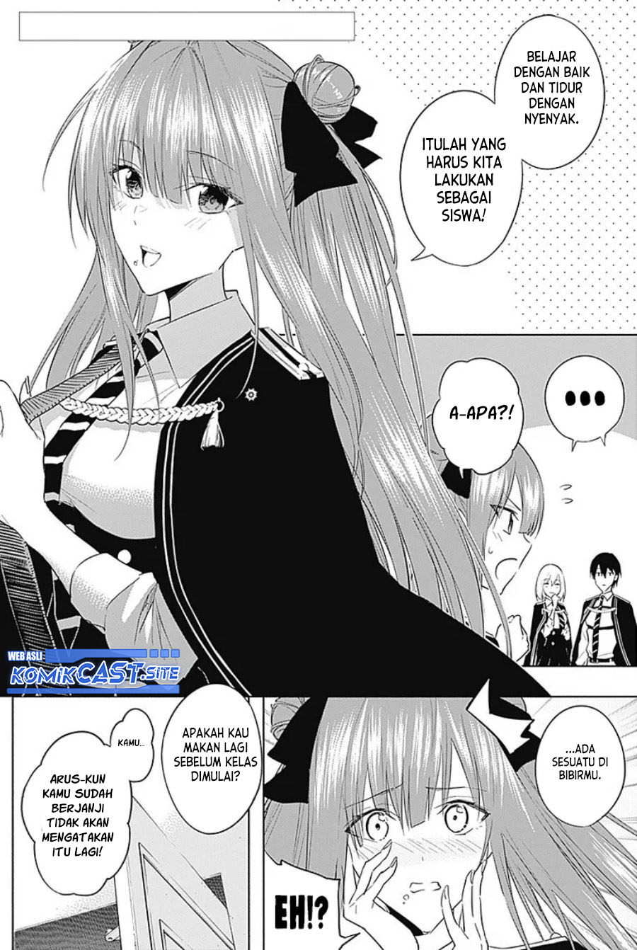 Ouritsu Mahou Gakuen no Saikasei: Slum Agari no Saikyou Mahoushi, Kizoku darake no Gakuen de Musou suru Chapter 57 Bahasa Indonesia