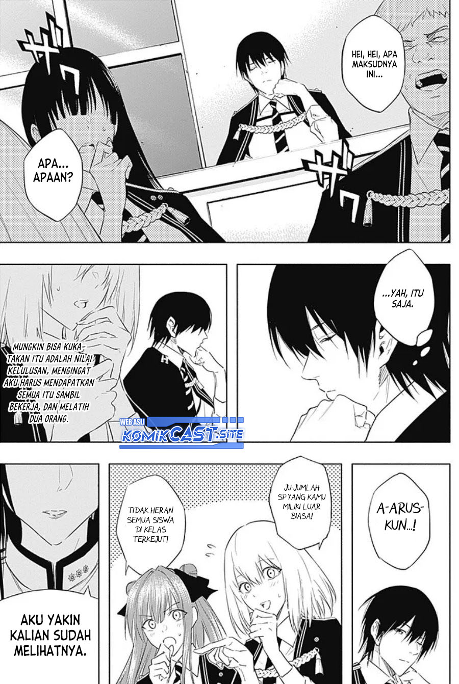 Ouritsu Mahou Gakuen no Saikasei: Slum Agari no Saikyou Mahoushi, Kizoku darake no Gakuen de Musou suru Chapter 57 Bahasa Indonesia