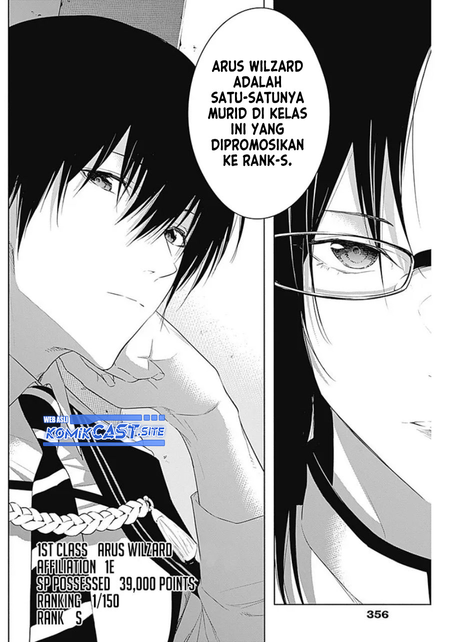 Ouritsu Mahou Gakuen no Saikasei: Slum Agari no Saikyou Mahoushi, Kizoku darake no Gakuen de Musou suru Chapter 57 Bahasa Indonesia