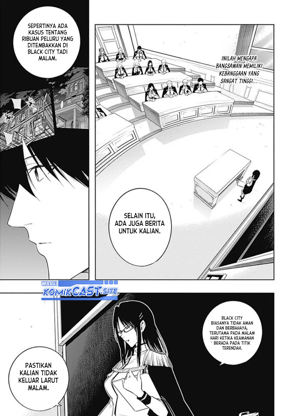 Ouritsu Mahou Gakuen no Saikasei: Slum Agari no Saikyou Mahoushi, Kizoku darake no Gakuen de Musou suru Chapter 57 Bahasa Indonesia