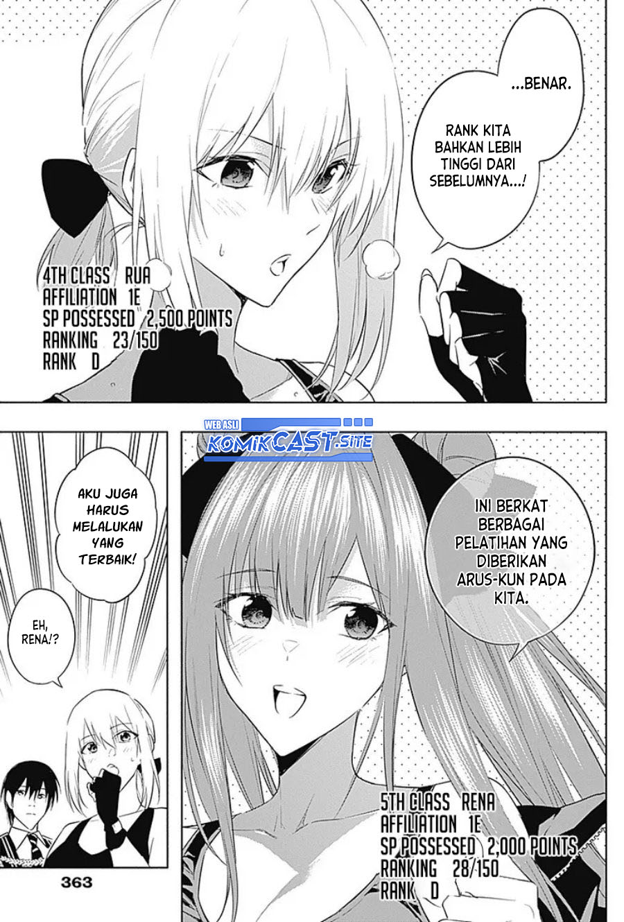 Ouritsu Mahou Gakuen no Saikasei: Slum Agari no Saikyou Mahoushi, Kizoku darake no Gakuen de Musou suru Chapter 57 Bahasa Indonesia