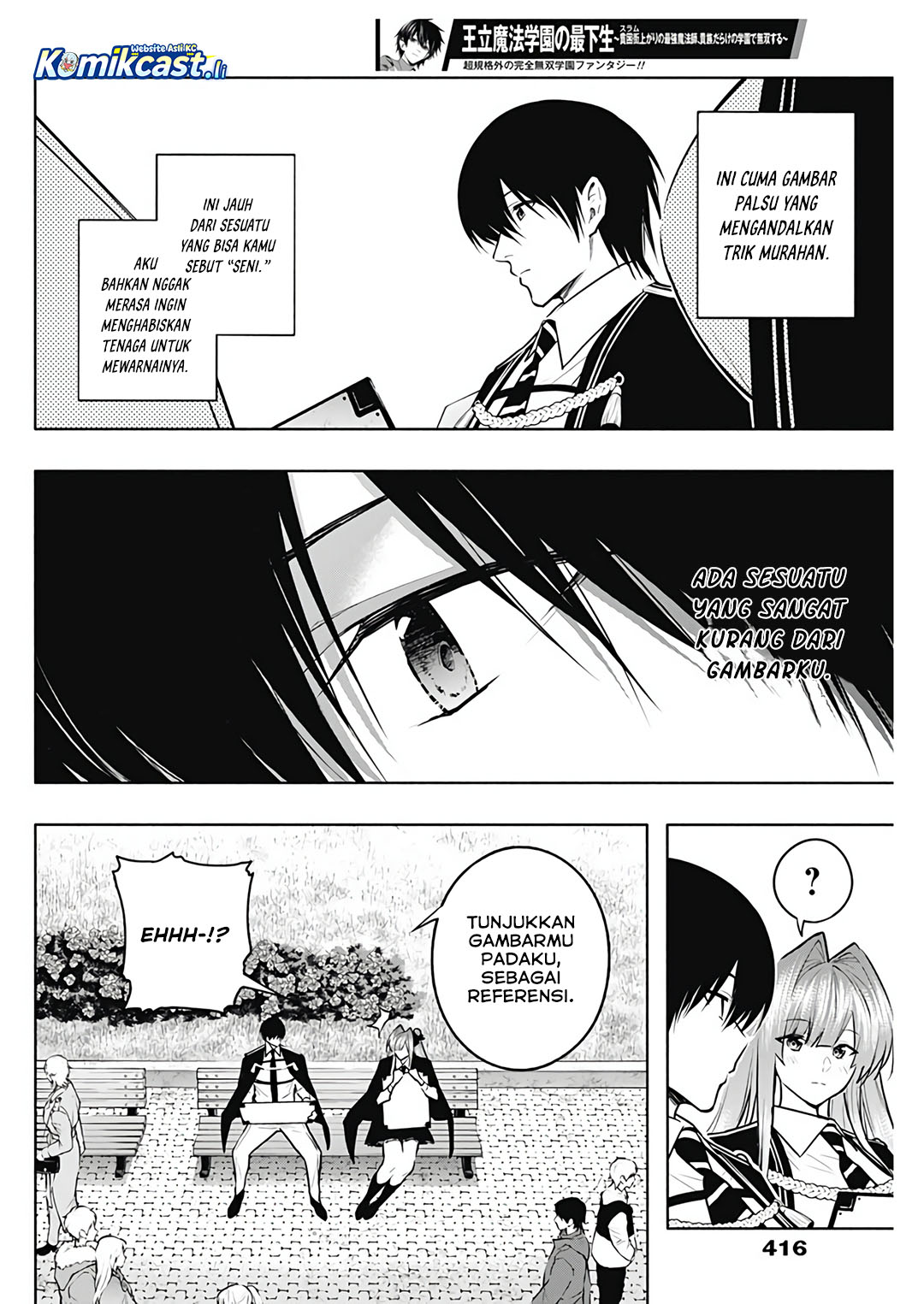 Ouritsu Mahou Gakuen no Saikasei: Slum Agari no Saikyou Mahoushi, Kizoku darake no Gakuen de Musou suru Chapter 132 Bahasa Indonesia