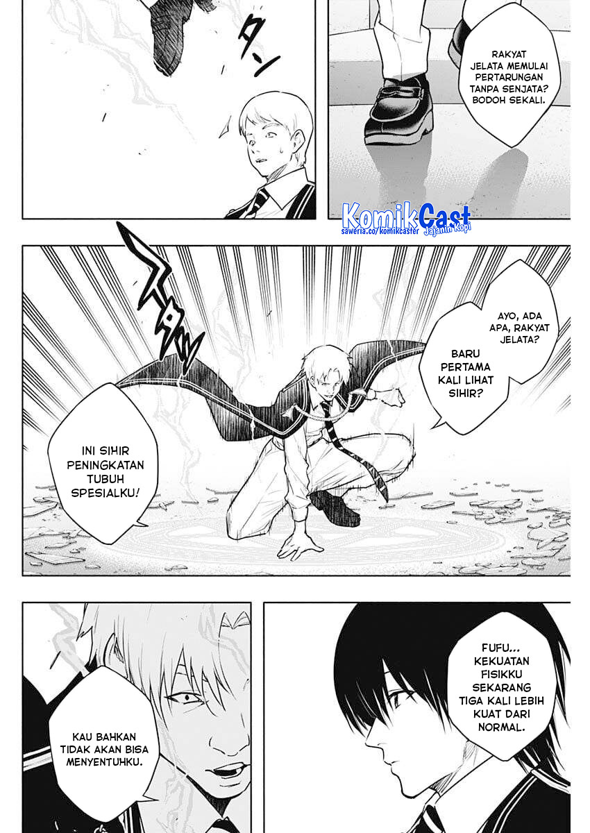 Ouritsu Mahou Gakuen no Saikasei: Slum Agari no Saikyou Mahoushi, Kizoku darake no Gakuen de Musou suru Chapter 145 Bahasa Indonesia