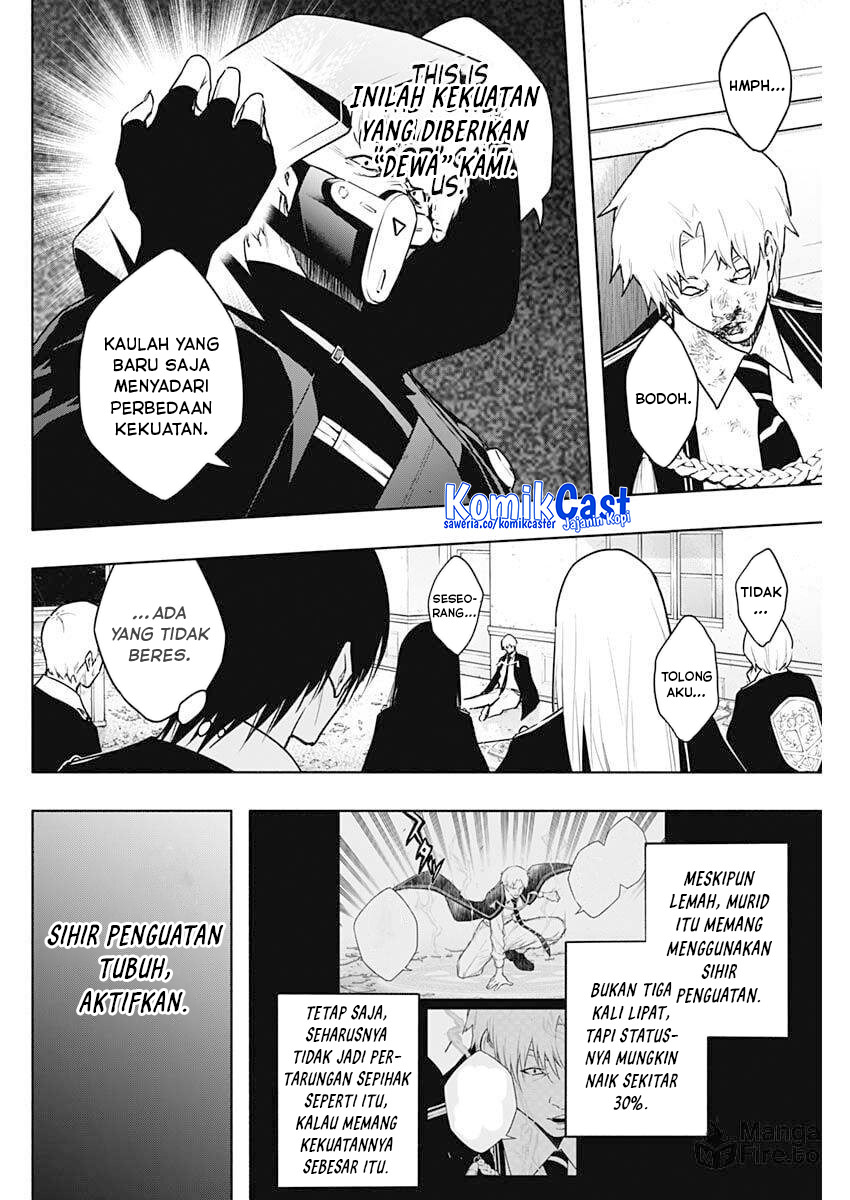 Ouritsu Mahou Gakuen no Saikasei: Slum Agari no Saikyou Mahoushi, Kizoku darake no Gakuen de Musou suru Chapter 145 Bahasa Indonesia