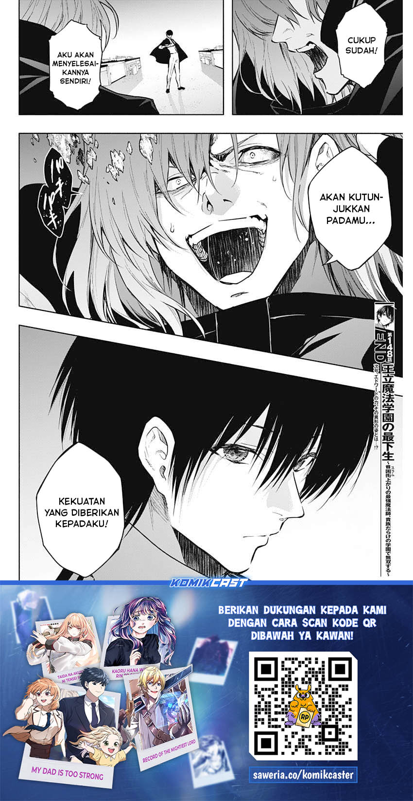 Ouritsu Mahou Gakuen no Saikasei: Slum Agari no Saikyou Mahoushi, Kizoku darake no Gakuen de Musou suru chapter 148