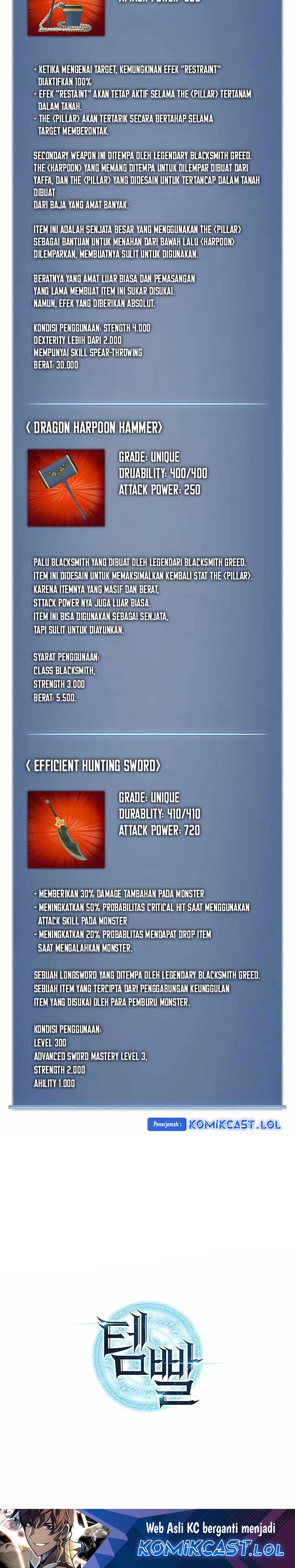 Overgeared Chapter 219 Bahasa Indonesia