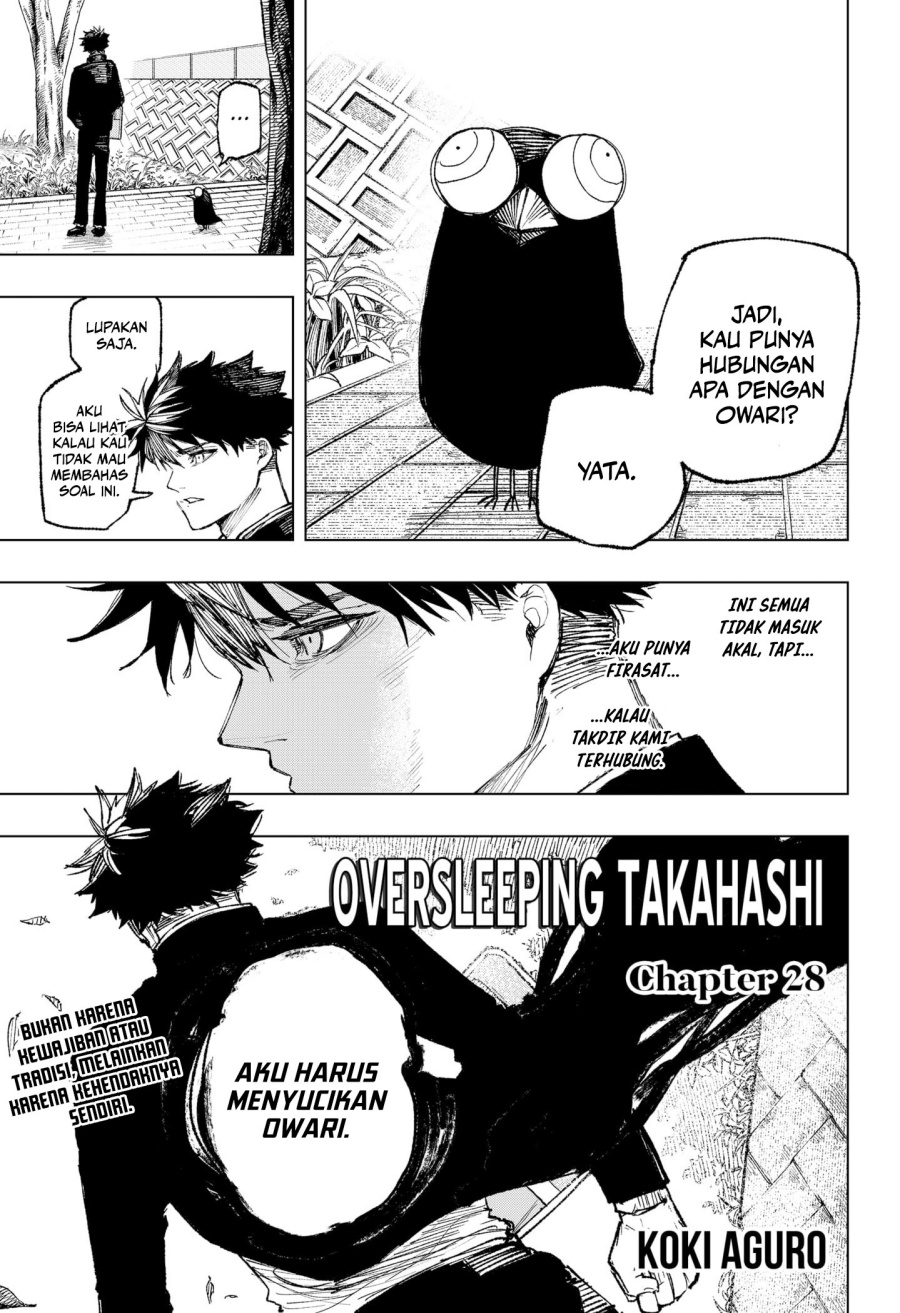 Oversleeping Takahashi Chapter 28 Bahasa Indonesia