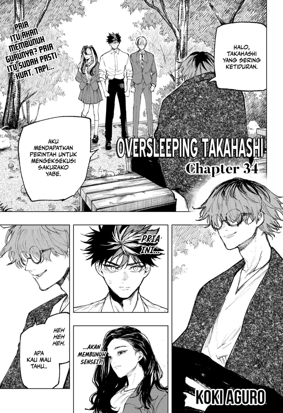 Oversleeping Takahashi Chapter 34 Bahasa Indonesia