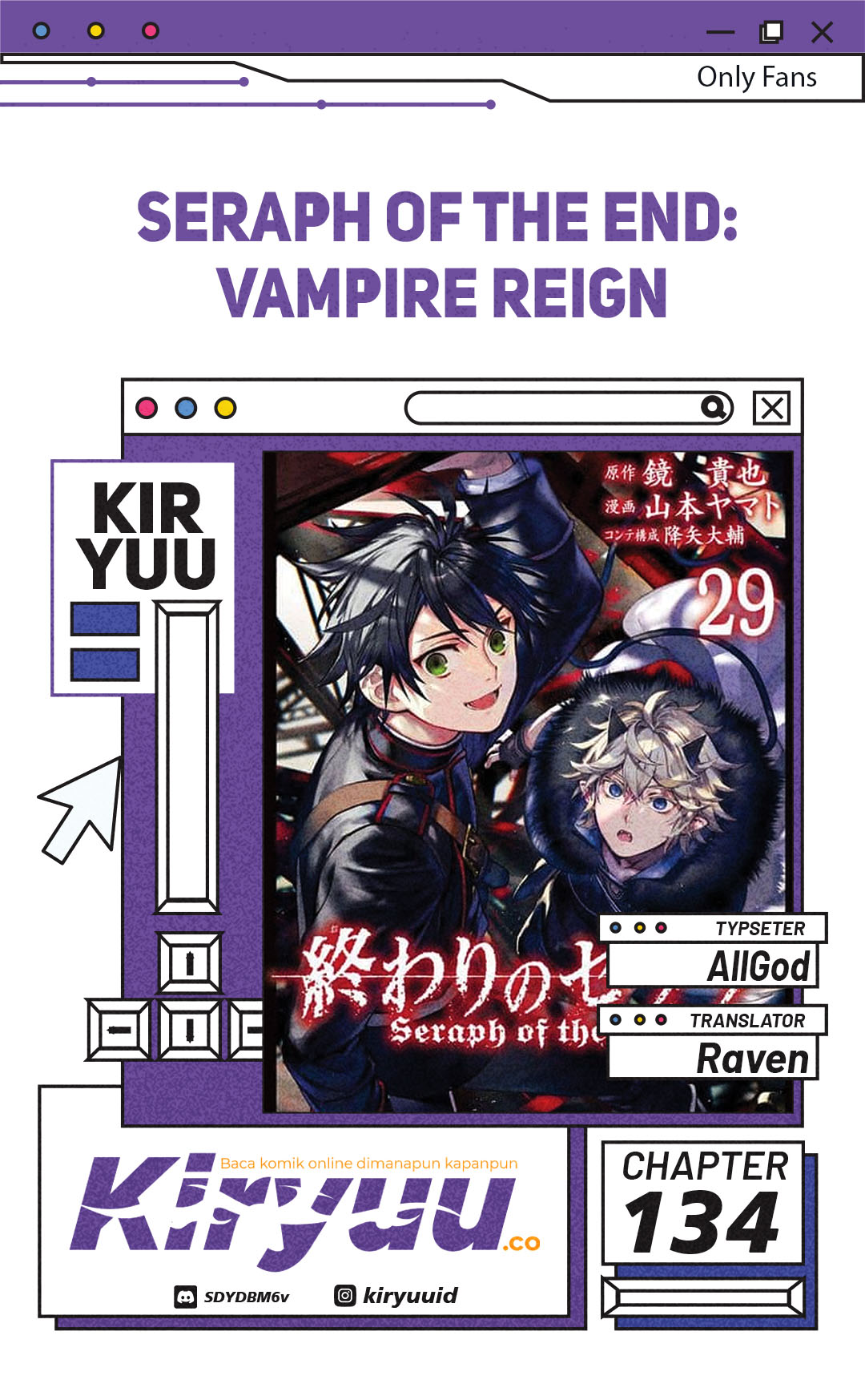 Owari no Seraph chapter 134