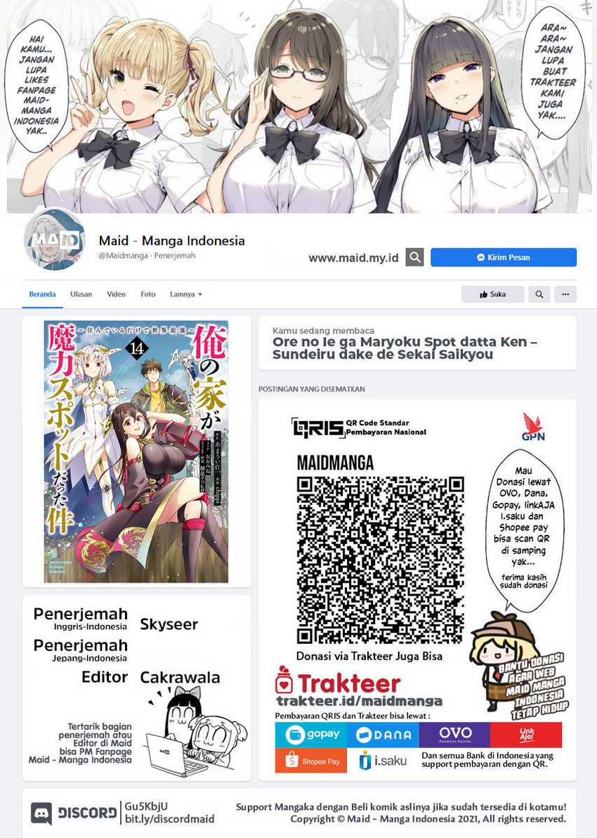 Ore no Ie ga Maryoku Spot datta Ken – Sundeiru dake de Sekai Saikyou Chapter 106 Bahasa Indonesia