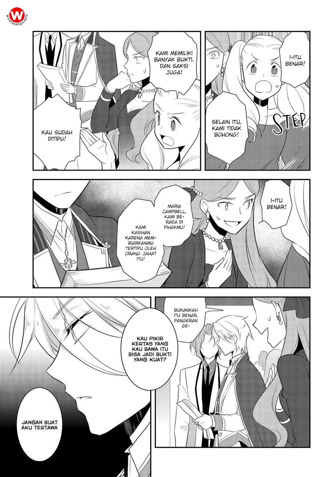 Otome Game no Hametsu Flag shika nai Akuyaku Reijou ni Tensei shite shimatta Chapter 14 Bahasa Indonesia