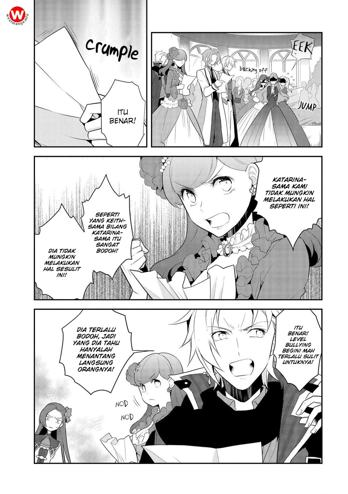 Otome Game no Hametsu Flag shika nai Akuyaku Reijou ni Tensei shite shimatta Chapter 14 Bahasa Indonesia