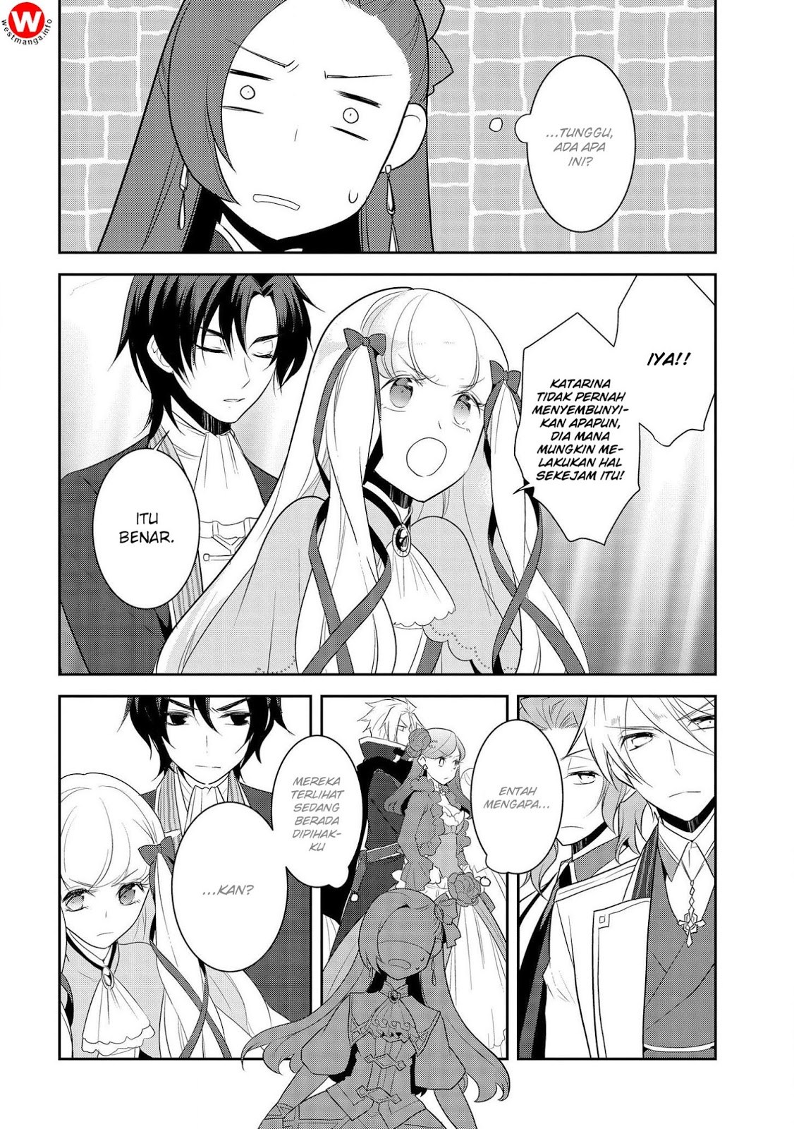 Otome Game no Hametsu Flag shika nai Akuyaku Reijou ni Tensei shite shimatta Chapter 14 Bahasa Indonesia