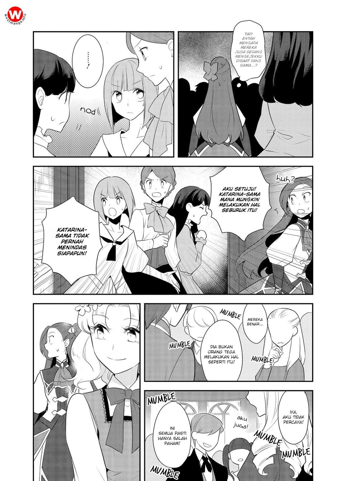 Otome Game no Hametsu Flag shika nai Akuyaku Reijou ni Tensei shite shimatta Chapter 14 Bahasa Indonesia