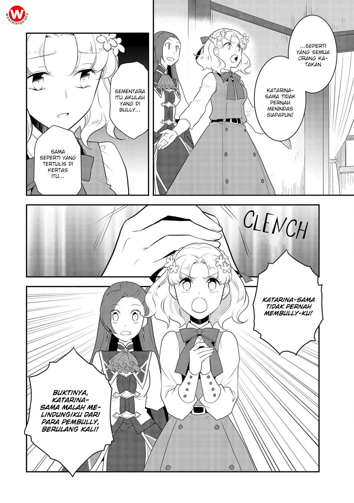 Otome Game no Hametsu Flag shika nai Akuyaku Reijou ni Tensei shite shimatta Chapter 14 Bahasa Indonesia