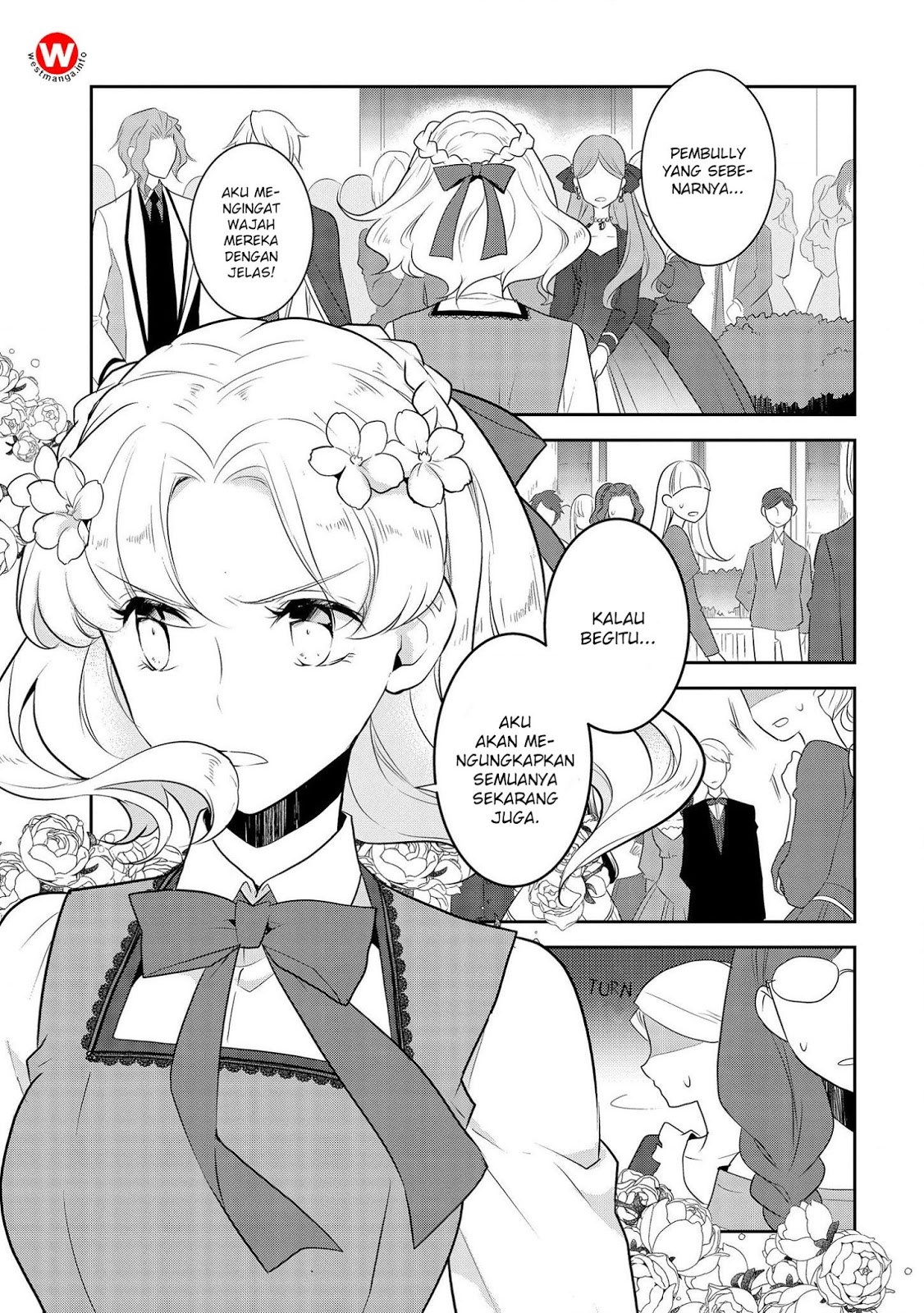 Otome Game no Hametsu Flag shika nai Akuyaku Reijou ni Tensei shite shimatta Chapter 14 Bahasa Indonesia