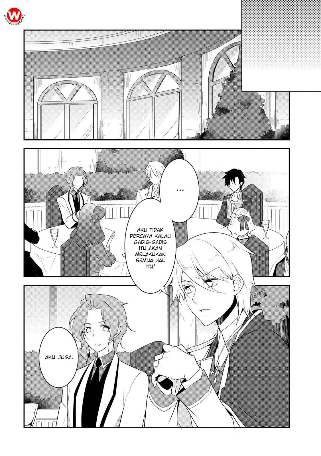 Otome Game no Hametsu Flag shika nai Akuyaku Reijou ni Tensei shite shimatta Chapter 14 Bahasa Indonesia