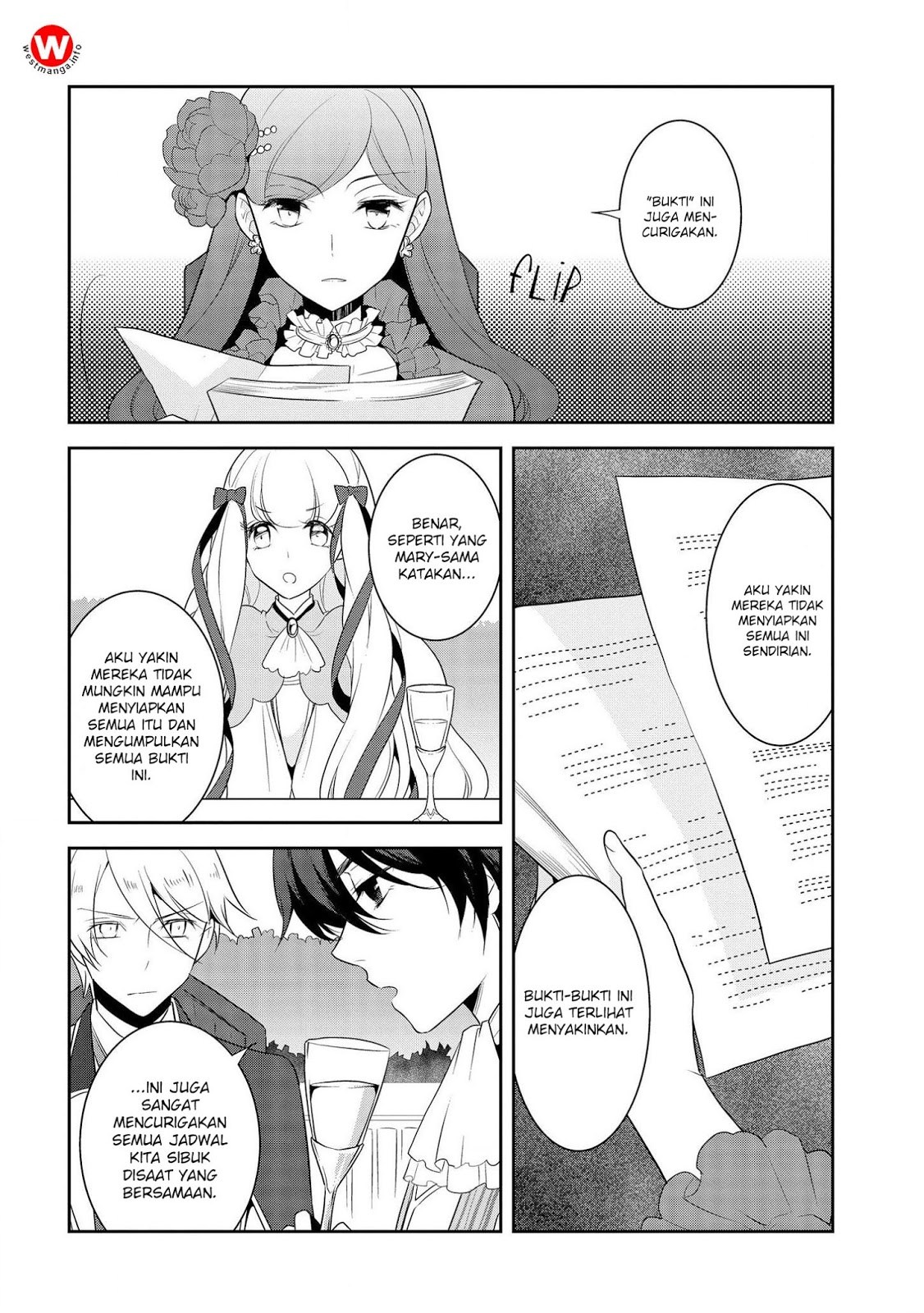 Otome Game no Hametsu Flag shika nai Akuyaku Reijou ni Tensei shite shimatta Chapter 14 Bahasa Indonesia