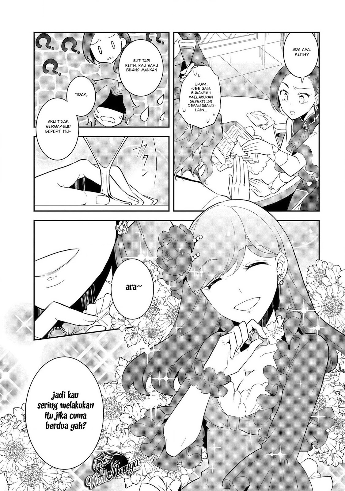 Otome Game no Hametsu Flag shika nai Akuyaku Reijou ni Tensei shite shimatta Chapter 24 Bahasa Indonesia
