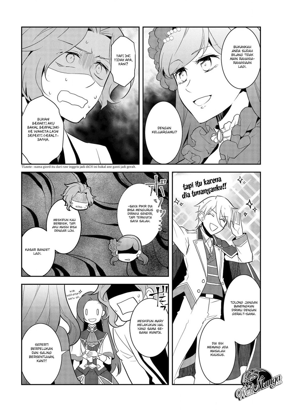 Otome Game no Hametsu Flag shika nai Akuyaku Reijou ni Tensei shite shimatta Chapter 24 Bahasa Indonesia