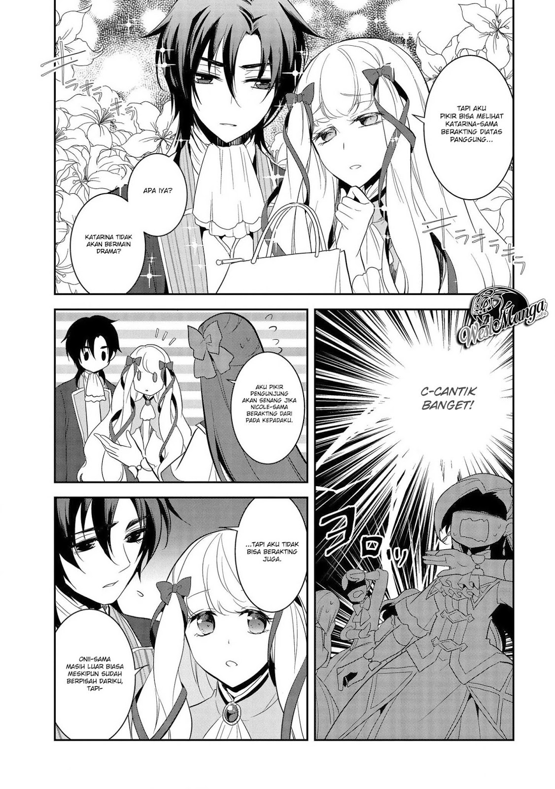 Otome Game no Hametsu Flag shika nai Akuyaku Reijou ni Tensei shite shimatta Chapter 24 Bahasa Indonesia