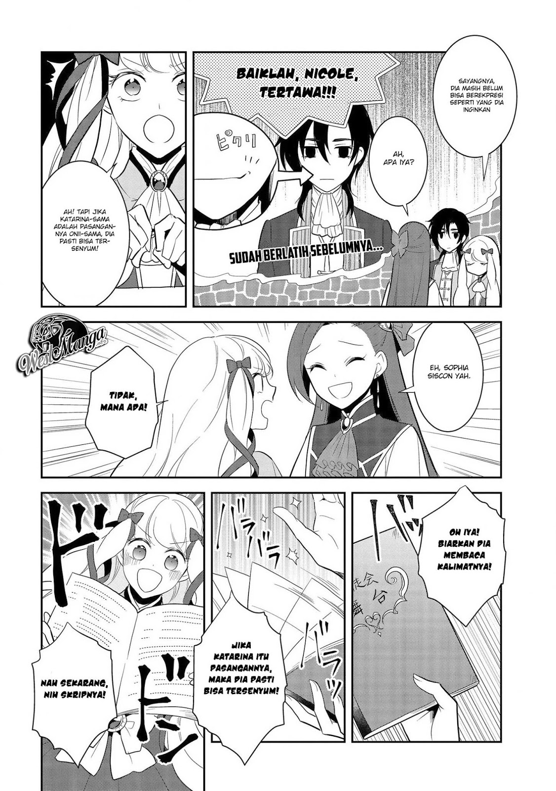 Otome Game no Hametsu Flag shika nai Akuyaku Reijou ni Tensei shite shimatta Chapter 24 Bahasa Indonesia