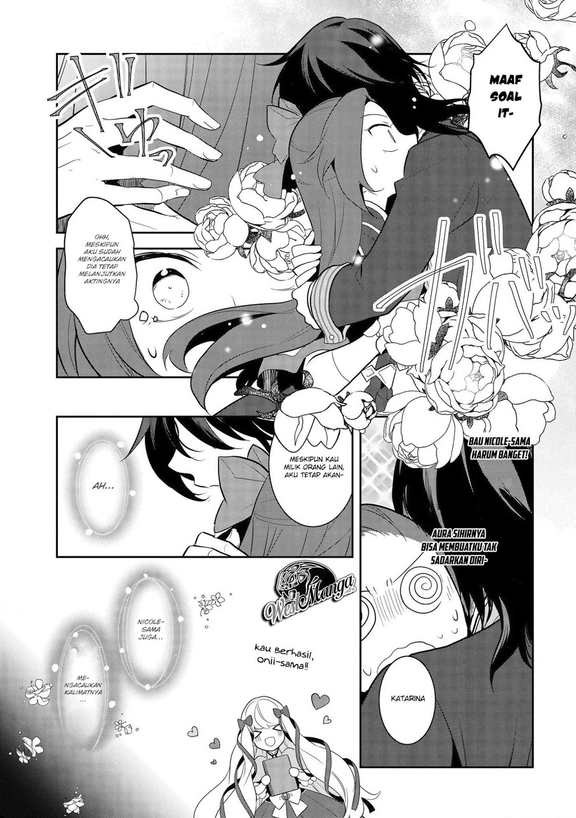 Otome Game no Hametsu Flag shika nai Akuyaku Reijou ni Tensei shite shimatta Chapter 24 Bahasa Indonesia