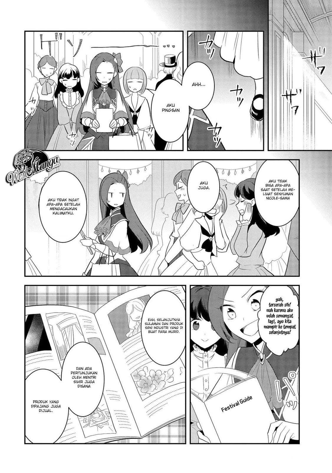 Otome Game no Hametsu Flag shika nai Akuyaku Reijou ni Tensei shite shimatta Chapter 24 Bahasa Indonesia